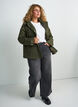 Polstret parkas med avtakbar hette, Gr&oslash;nn, Model image number 1