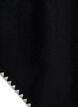 Finstrikket poncho, Svart, Packshot image number 3