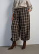 Rutete ballongbukser med h&oslash;y midje, Gr&oslash;nn, Model image number 2