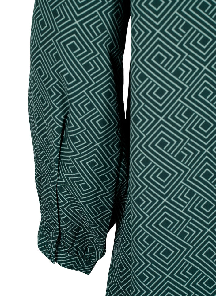 Kjole med V-hals og trykk, Scarab Graphic AOP, Packshot image number 3