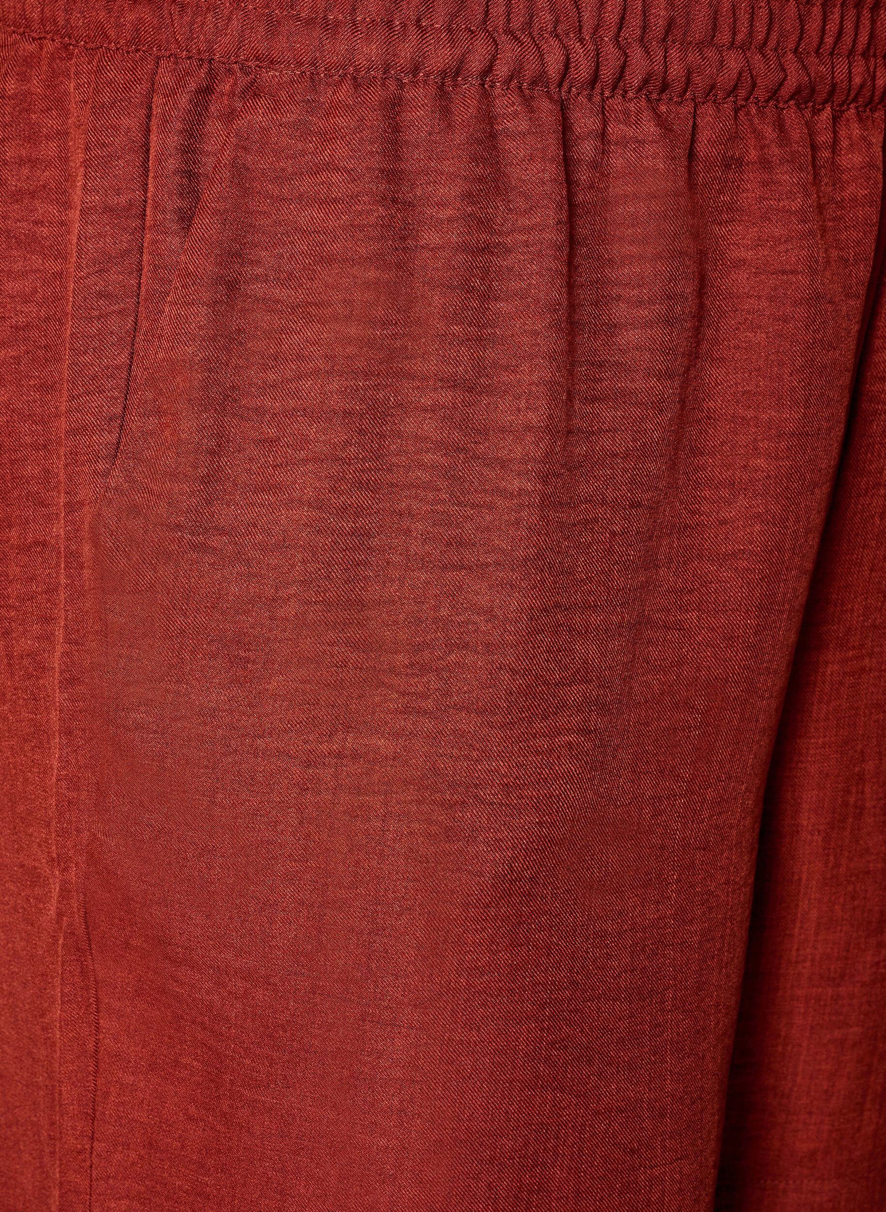 ZizziShorts med lommer og h&oslash;y midje, R&oslash;d, Packshot image number 2