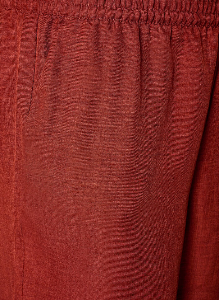 Shorts med lommer og h&oslash;y midje, R&oslash;d, Packshot image number 2