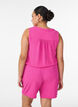 Shorts med lommer og elastisk linning, Rosa, Model image number 2