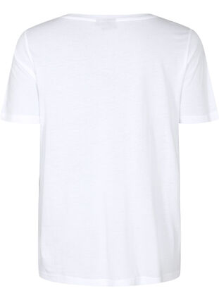 Kortermet T-skjorte med A-form, Bright White, Packshot image number 1