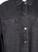 Løstsittende denimjakke med knapper, Grey Denim, Packshot image number 2
