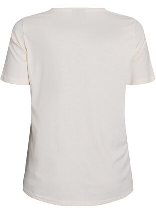 Zizzi FLASH - T-skjorte med motiv, Tofu View, Packshot image number 1