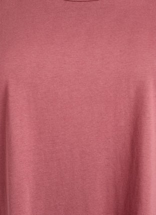 Zizzi Kortermet t-skjorte i en bomullsblanding, Rosa, Packshot image number 2