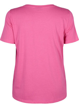 T-skjorte med tekstmotiv, Shocking Pink W.Pink, Packshot image number 1