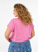 Melert T-skjorte med korte ermer, Rosa, Model image number 2