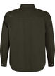 Ensfarget dongeriskjorte med brystlommer, Forest Night, Packshot image number 1