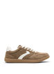 Imiterte semsket skinnsneakers, Brun, Packshot image number 0