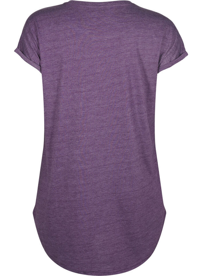 Nattkjole med korte ermer og tekstprint, , Packshot image number 1