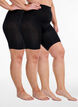 2-pakning push-up shorts i 60 denier med shaping-effekt, Svart, Packshot image number 0
