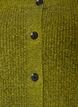 Ribbestrikket cardigan med knapper, Gr&oslash;nn, Packshot image number 2