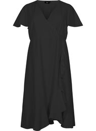 Midikjole med flaggermusermer, Black