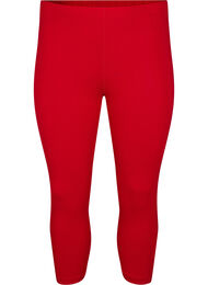 Basis 3/4 leggings i viskose, Tango Red