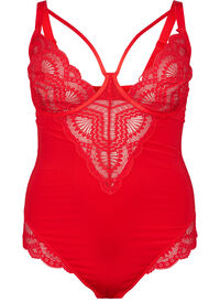 Bodysuit med wire og snordetaljer