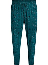 Bomull Pyjamas bukser med utskrift, Turkis