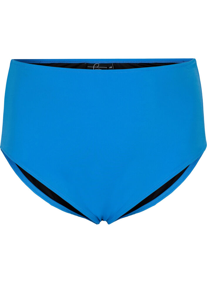 Bikinibunn med høy midje, Blå, Packshot image number 0