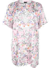 Skjortekjole med mønster og knappelukning, B.White graphic AOP