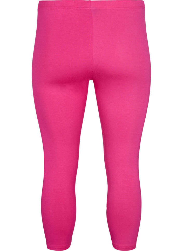 Basisleggings i viskose med 3/4-lengde, Rosa, Packshot image number 1