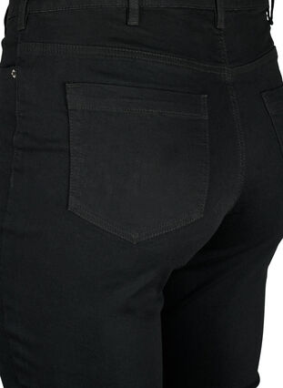 Amy jeans med høy midje og supersmal passform, Black, Packshot image number 3