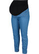 Jeggings med baklommer til gravide, Blue denim, Packshot image number 0