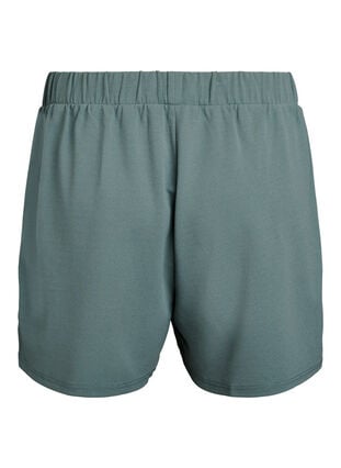 Zizzi FLASH - Løstsittende shorts med lommer, Grønn, Packshot image number 1