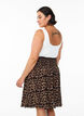 FLASH – kort skjørt med vaffelsydd midje, Brun, Model image number 2