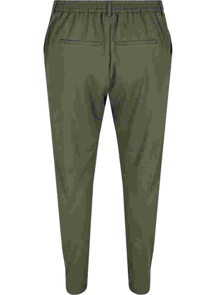 Cropped bukser med lommer, Thyme, Packshot image number 1