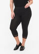 Leggings med 3/4-lengde og blondekant, 2 stk., Black / Black, Model image number 2