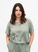 FLASH - Kortermet bluse med trykk, Iceberg Green Dot, Model image number 0