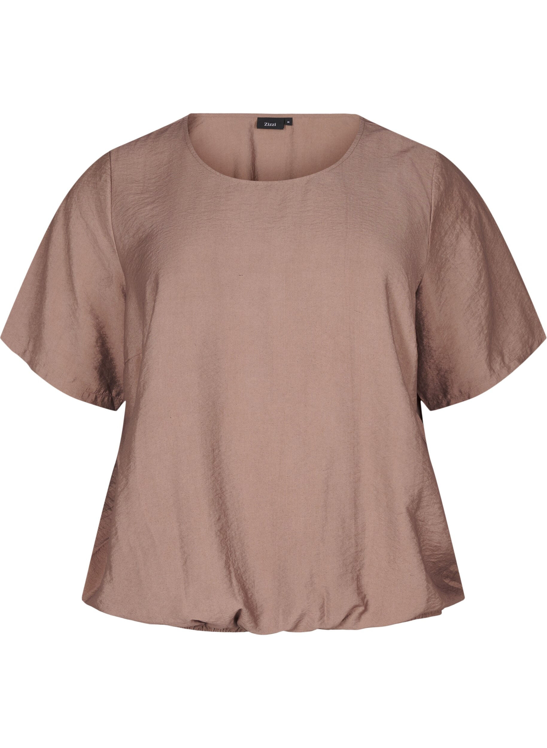 Kortermet bluse med elastisk fold