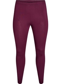Basis leggings i viskose, Mørk Bordeaux Basis leggings i viskose