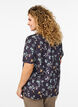 FLASH - T-skjorte med blomstertrykk, Svart, Model image number 2