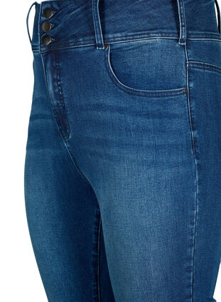 Super slanke Bea-jeans med ekstra høy midje, Blue denim, Packshot image number 2