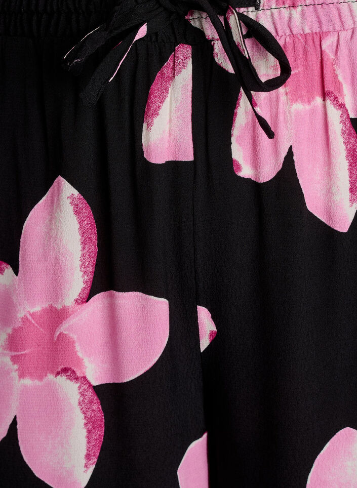 Loose fit viskosebukser med lommer, Svart, Packshot image number 2