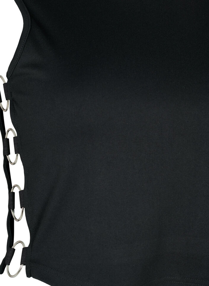 Kort topp med åpen detalj i siden, Black, Packshot image number 3