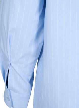 FLASH - Nålestripet skjorte, Light Blue Stripe, Packshot image number 4