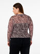 Mesh-topp med sebram&oslash;nster, Svart, Model image number 2