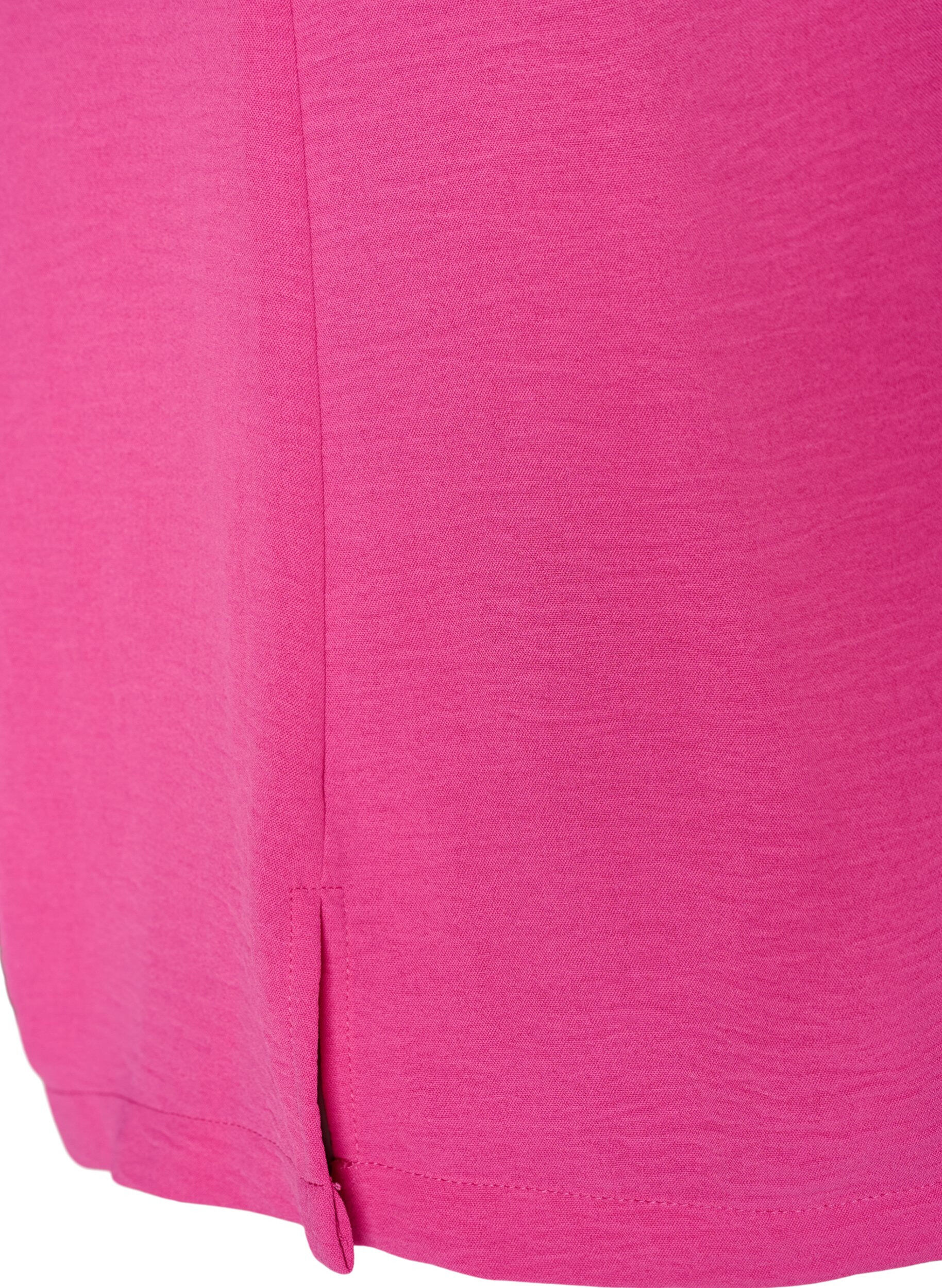 ZizziErmel&oslash;s overdel med rynkedetaljer, Rosa, Packshot image number 3