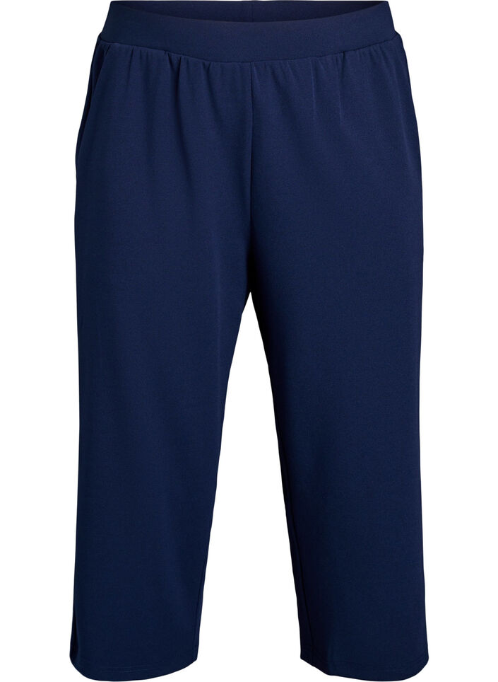 FLASH - Høytlivs knickers med løs passform, Blå, Packshot image number 0