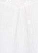 Bluse i bomullsmusselin med broderie anglaise og 1/2 ermer, Hvit, Packshot image number 2