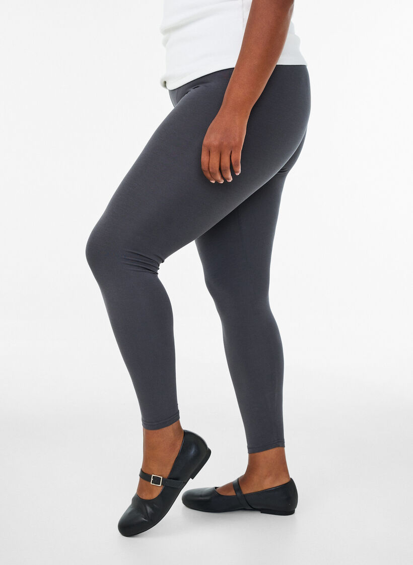 Basis leggings i viskose, Gr&aring;, Model image number 0