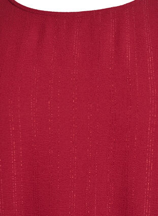 Zizzi Bluse med glitter, Mørk Bordeaux, Packshot image number 2