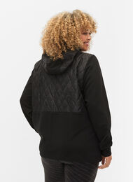 Treningsjakke med lommer og hette, Black, Model