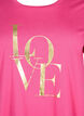 T-skjorte i bomull med gullfarget tekst, R.Sorbet w.Gold Love, Packshot image number 2