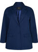 Klassisk blazer med knappelukking, Bl&aring;, Packshot image number 0