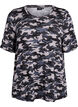 T-skjorte med TENCEL&trade; Lyocell og kamuflasjetrykk, Gr&aring;, Packshot image number 0