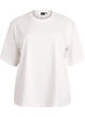 Oversized T-skjorte med halve ermer, Hvit, Packshot image number 0